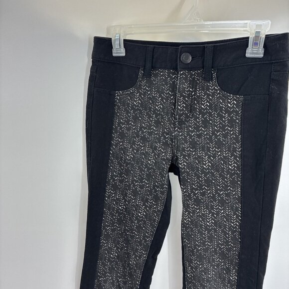 American Eagle Womens Size 4 High Rise Jegging Black Gray Skinny Stretch Jeans - Picture 2 of 5